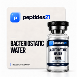 Bacteriostatic Water Bacteriostatic Water research peptide vial by Peptides21