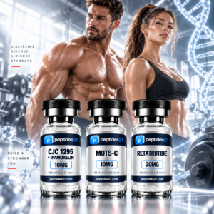 Cutting & Lean-Mass Bundle Cutting & Lean-Mass Bundle research peptide vial by Peptides21