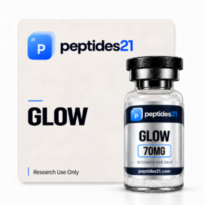 GLOW GLOW research peptide vial by Peptides21
