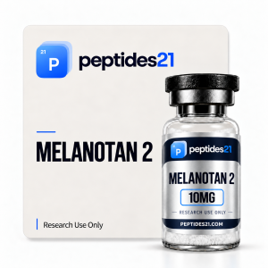 Melanotan 2 Melanotan 2 research peptide vial by Peptides21