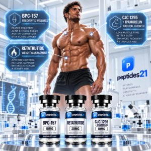 Men Bundle 3x Men Bundle 3x research peptide vial by Peptides21