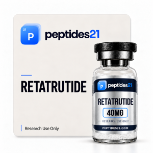 Retatrutide 40mg Retatrutide 40mg research peptide vial by Peptides21