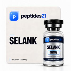 Selank Selank research peptide vial by Peptides21